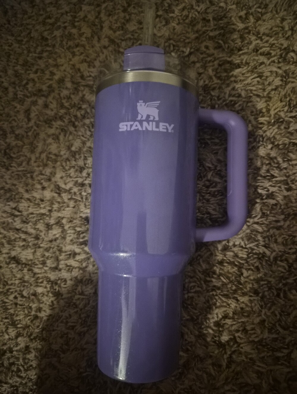 EUC Stanley Purple Glitter 40oz Tumbler